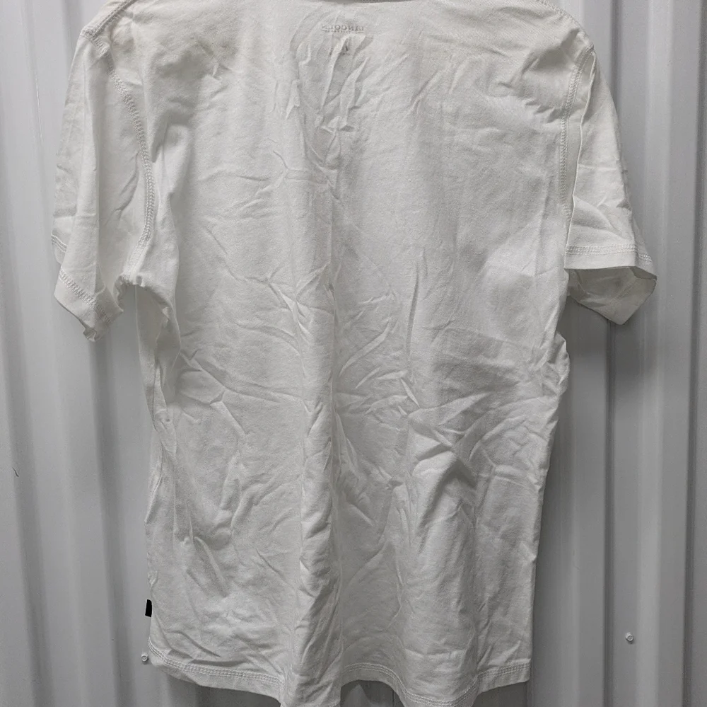 lincoln Outfitters Classic White V-Neck Tee